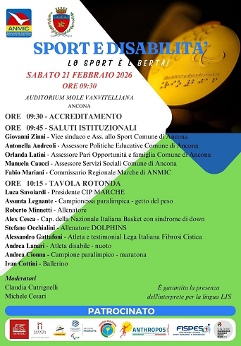 Convegno Sport e disabilità - Lo sport è libertà!