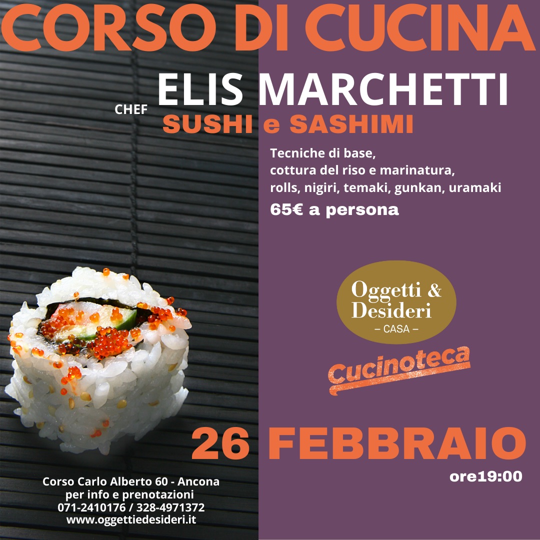 Corso di Cucina - Elis Marchetti - Sushi & Sashimi