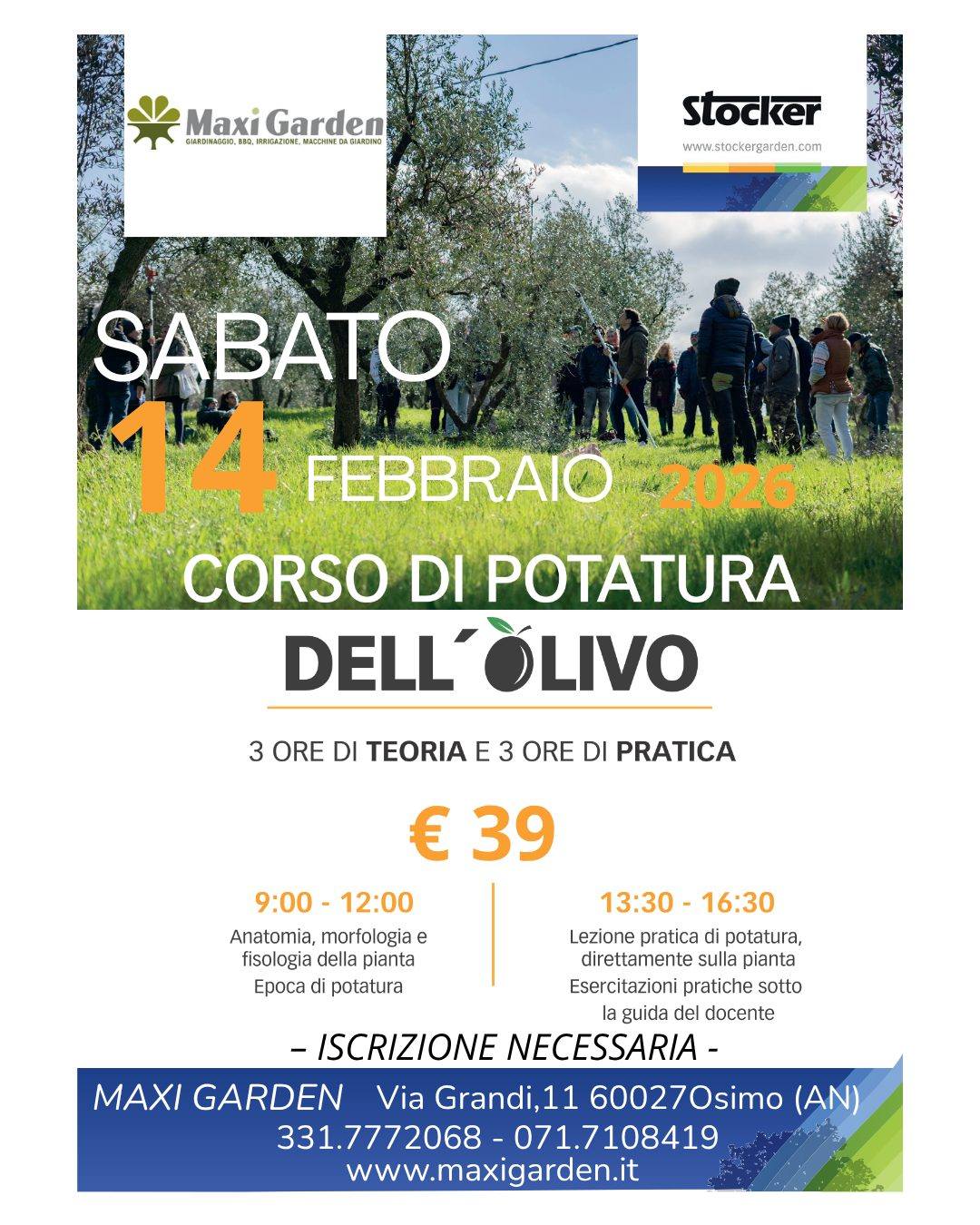 Corso potatura Olivo 2026