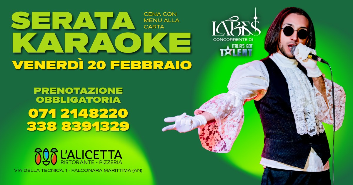 Karaoke con Labes direttamente da Italia's Got Talent