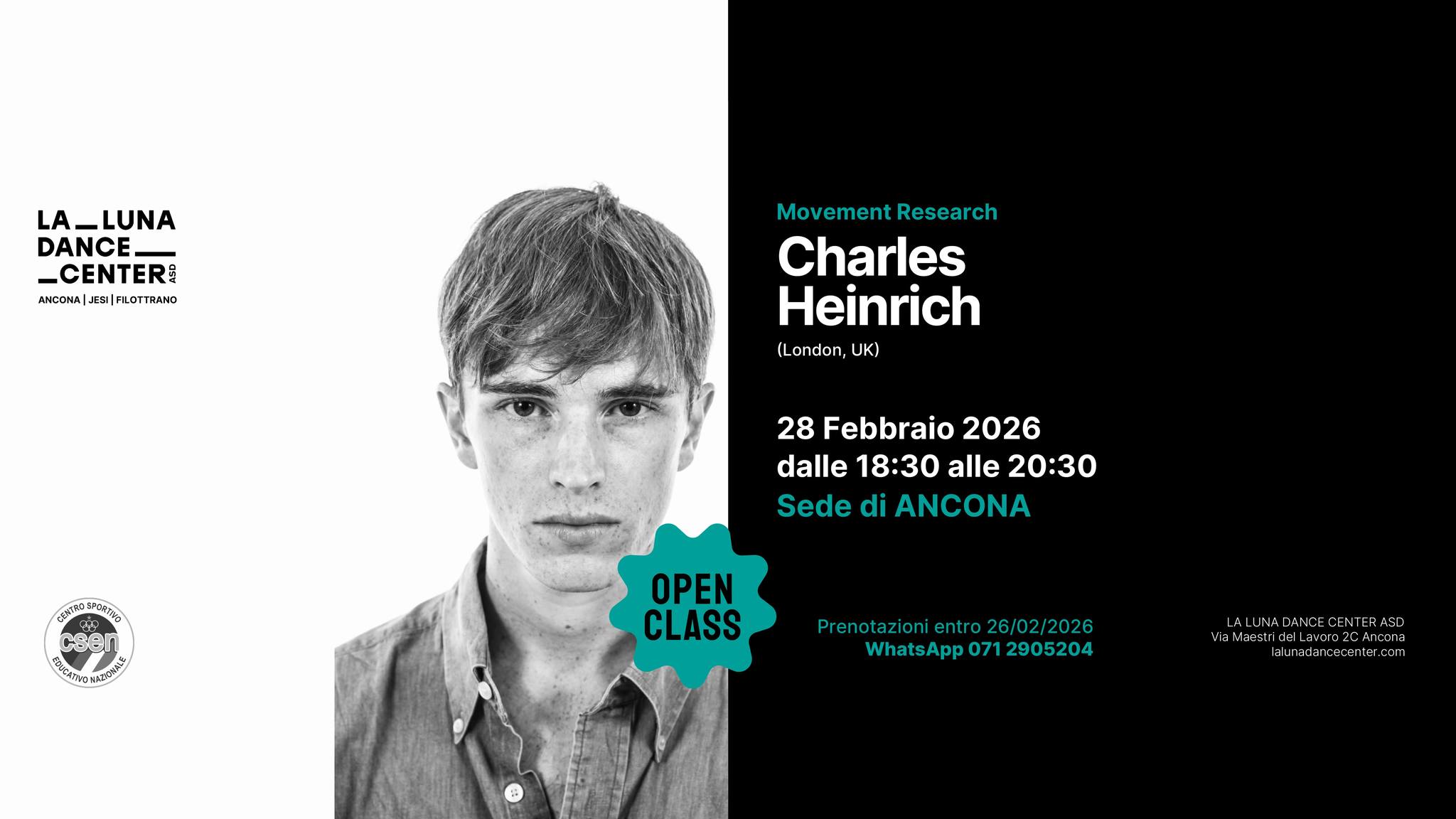 Open Class con Charles Heinrich