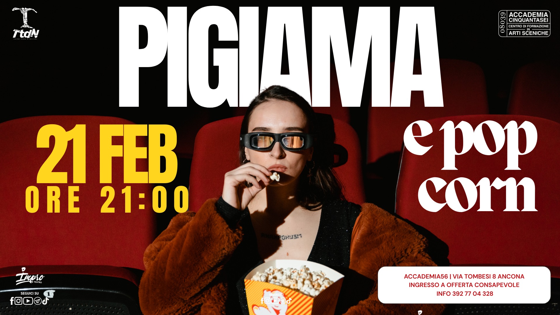 Pigiama e pop corn