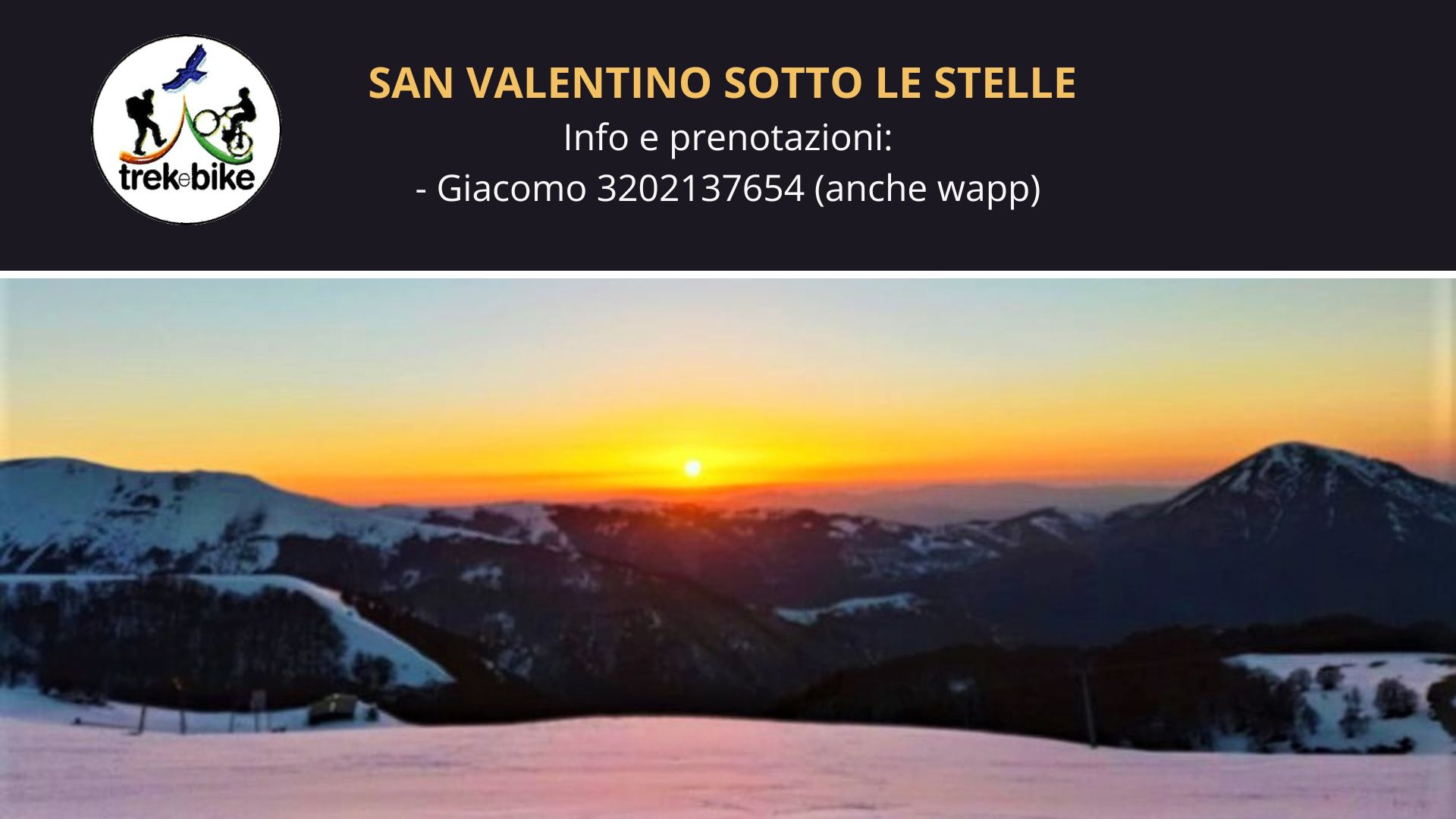 Tramonto e costellazioni per la notte degli innamorati