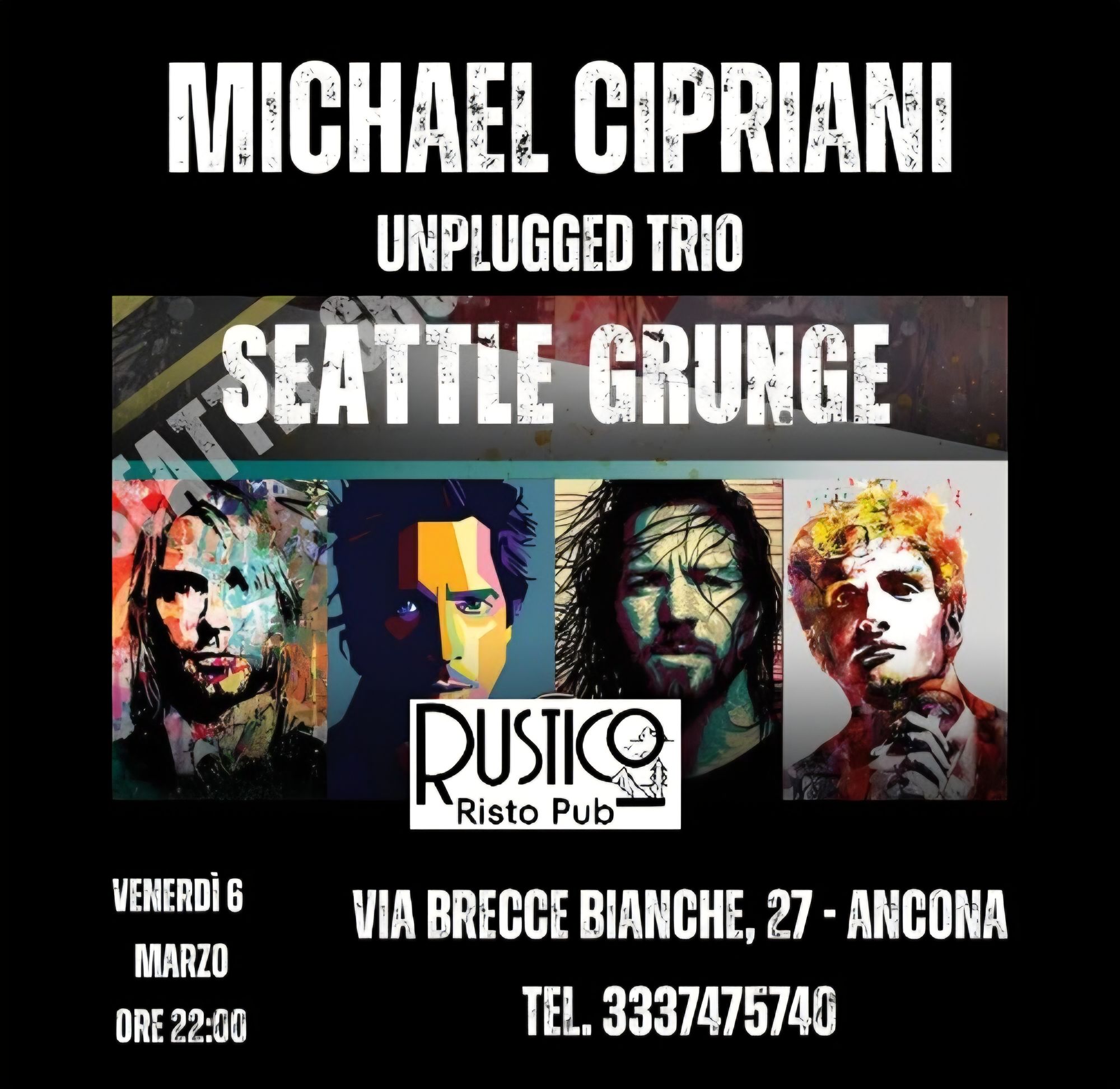 Grunge Night - Michael Cipriani Unplugged Trio - Live @ Il Rustico