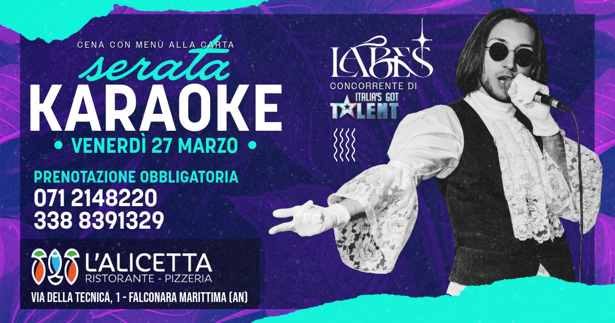 Karaoke con Labes direttamente da Italia's Got Talent