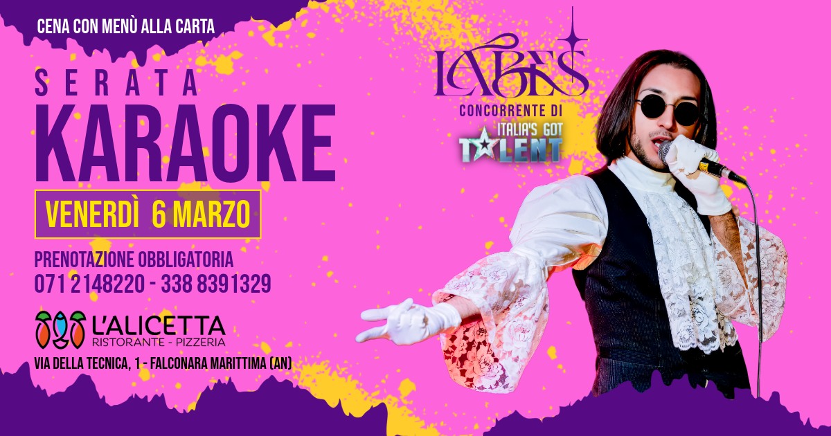 Karaoke con Labes direttamente da Italia's Got Talent