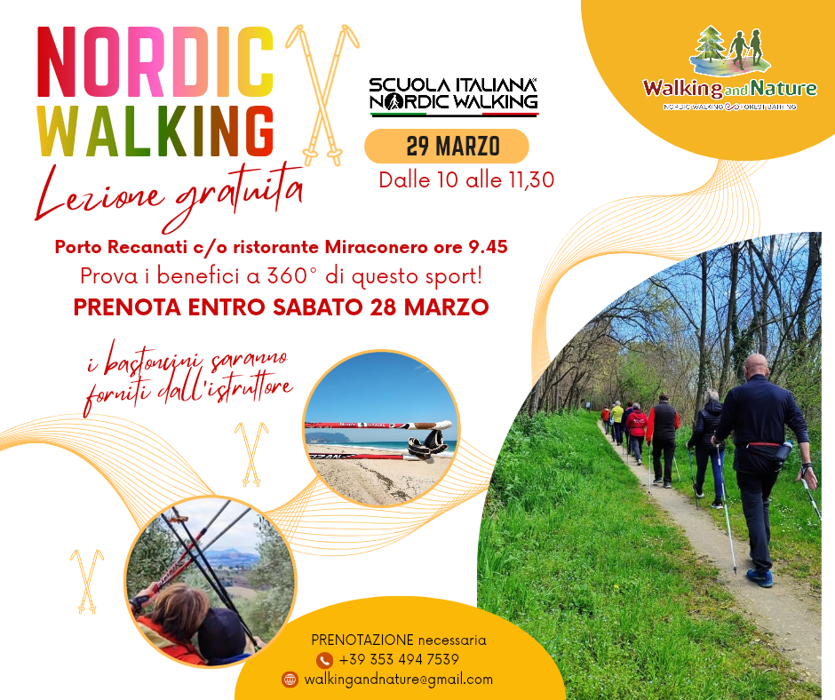 Lezione gratuita di Nordic Walking