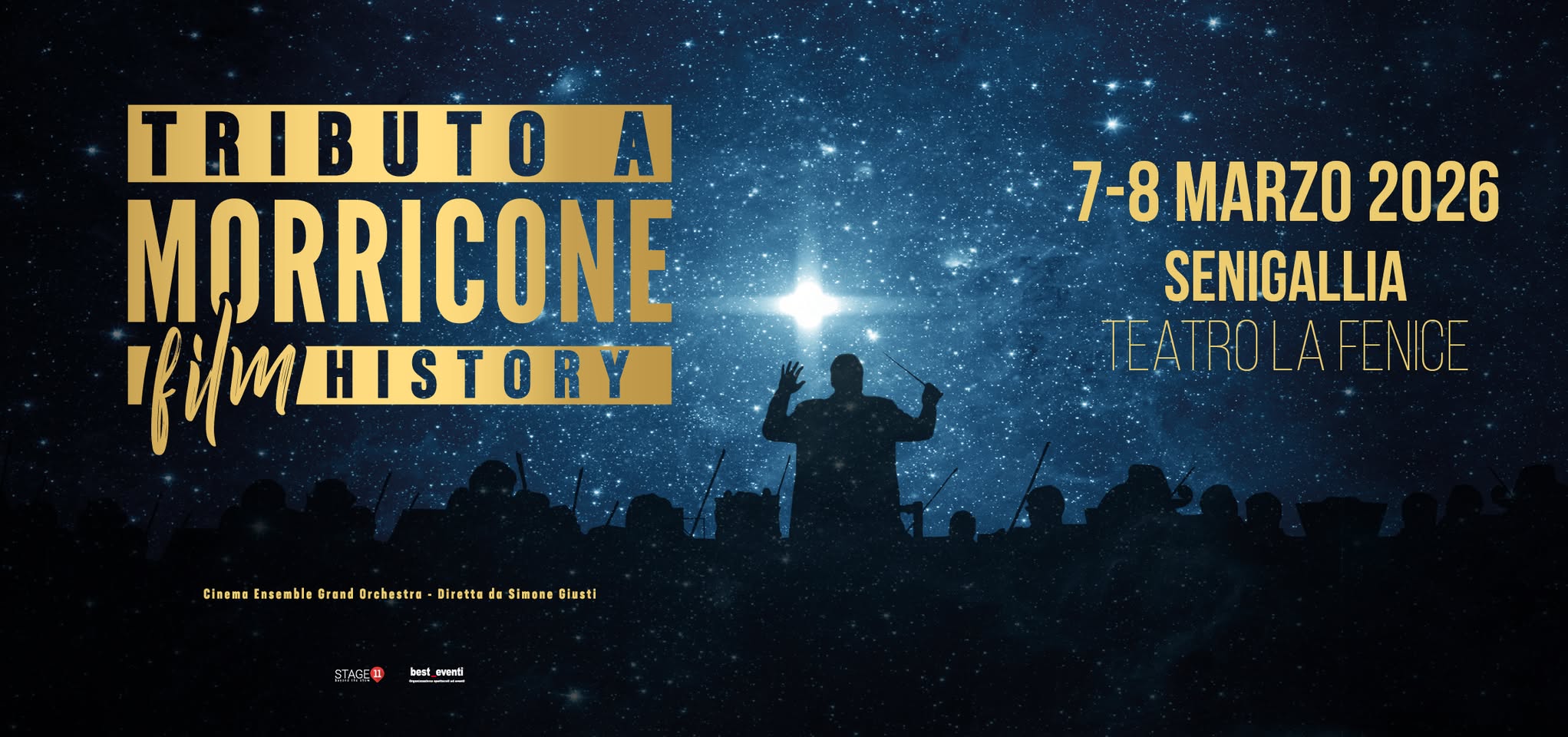 Morricone Film History - 7 e 8 MARZO 2026 - Senigallia, Teatro La Fenice