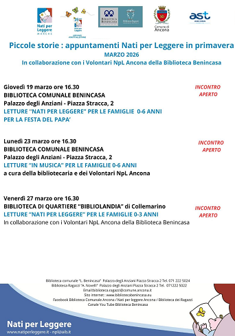 Piccole Storie: appuntamenti di primavera - Marzo