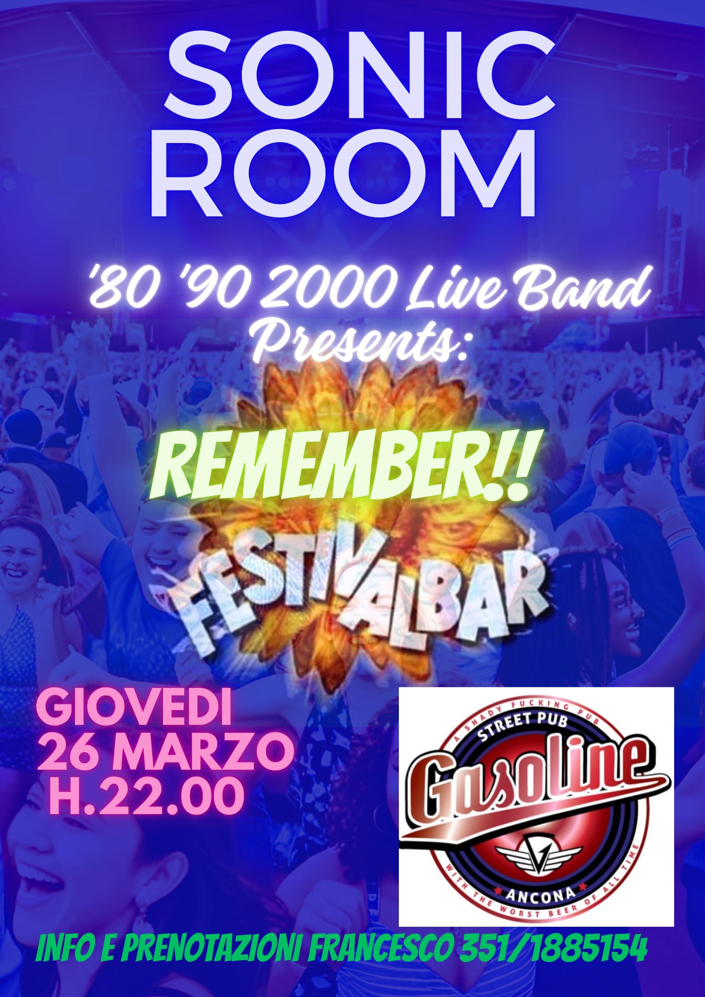 SONIC ROOM LIVE@GASOLINE STREET PUB
