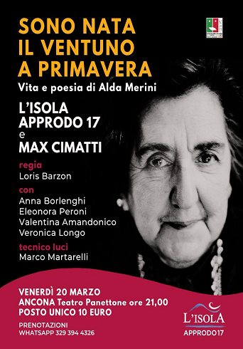 Spettacolo teatrale Sono nata il ventuno a primavera