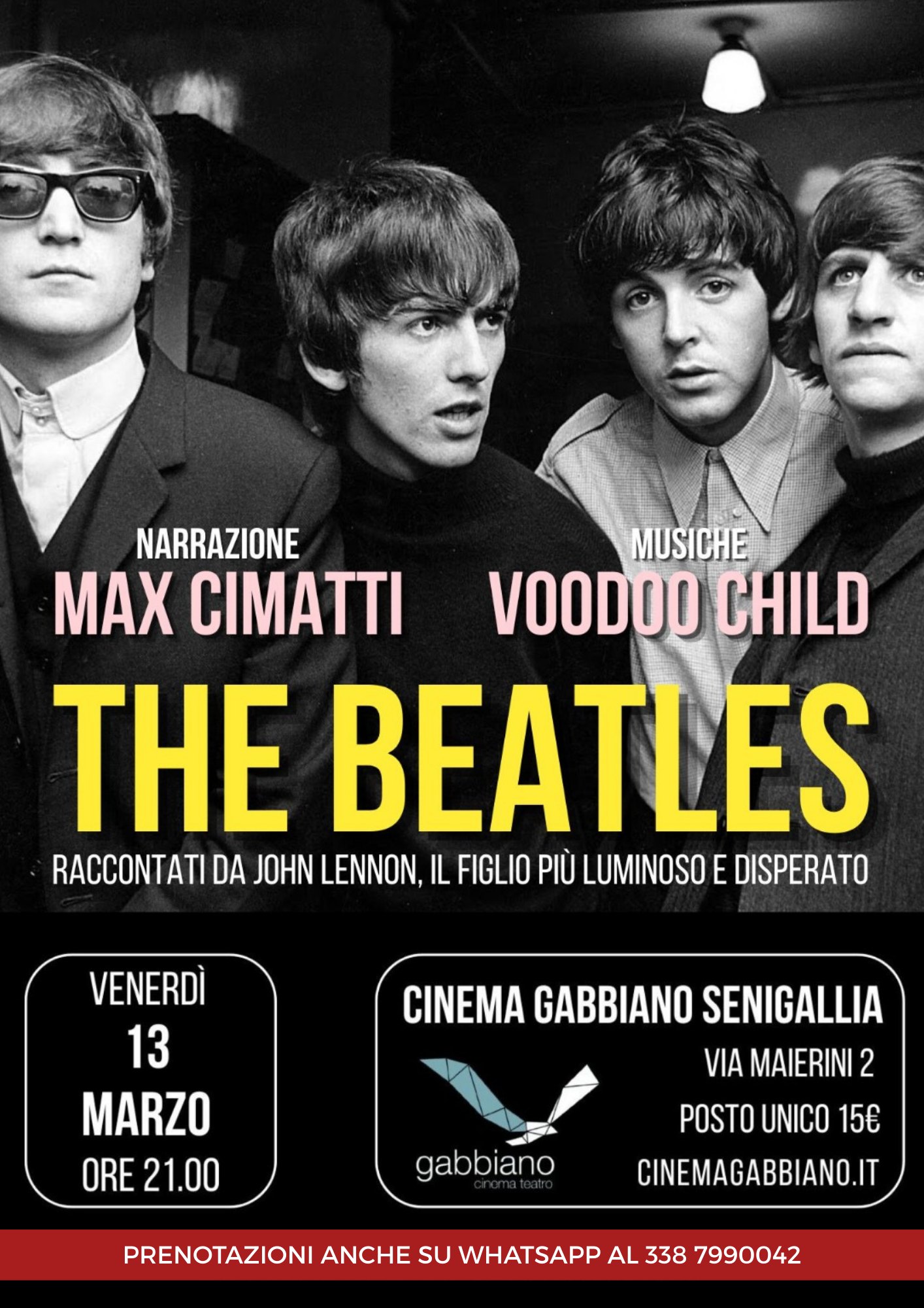 THE BEATLES - Uno spettacolo di Max Cimatti e Voodoo Child