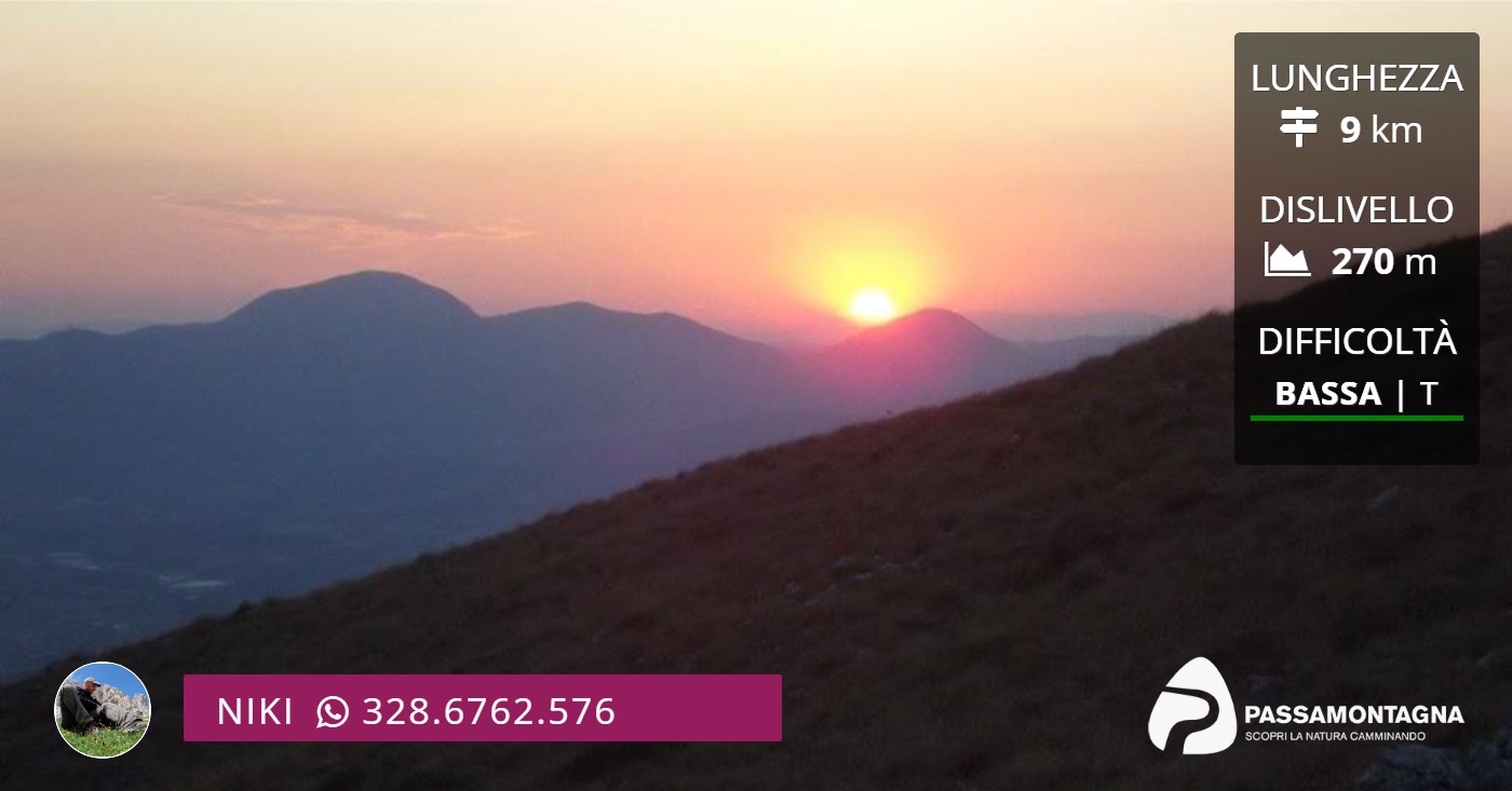 Tramonto dal Monte della Sporta