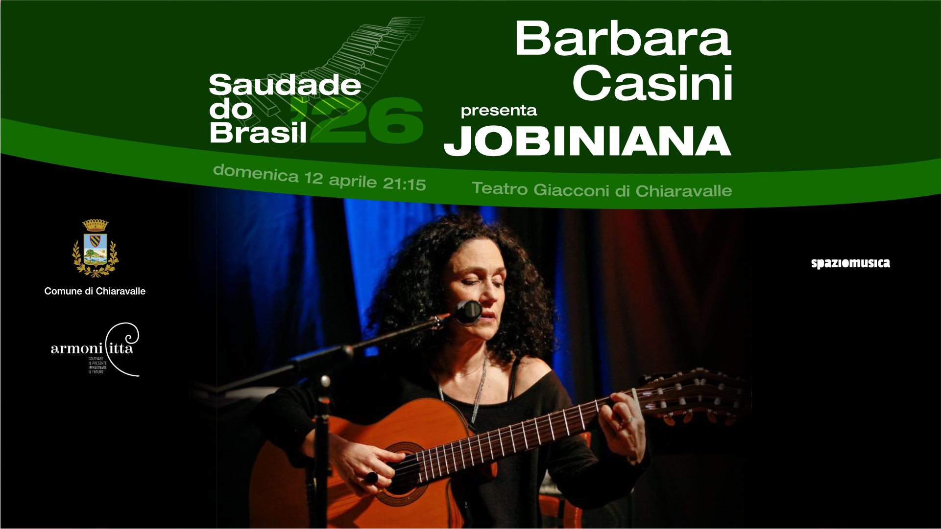 BARBARA CASINI presenta JOBINIANA | Saudade do Brasil | Teatro Giacconi