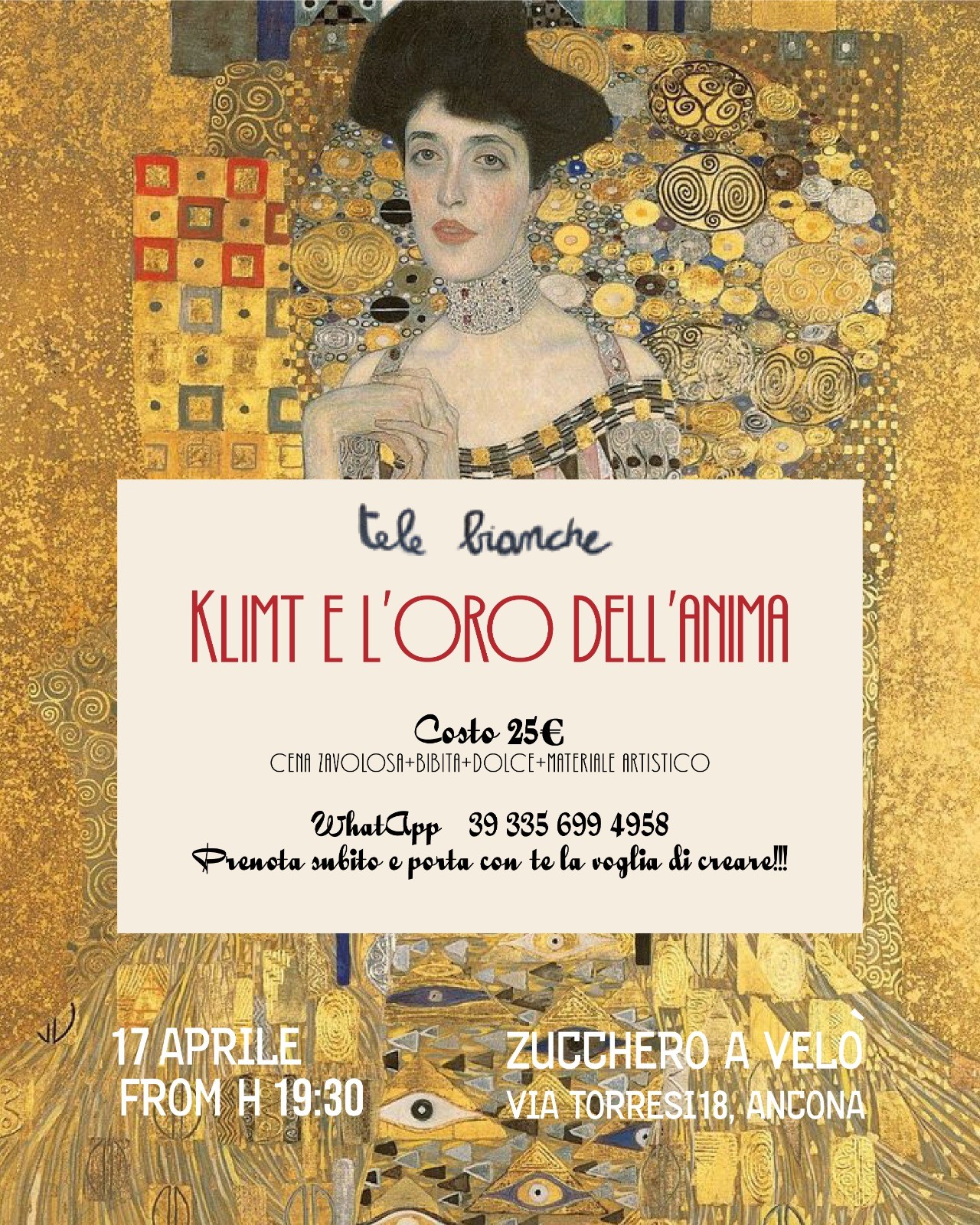 Cena ed Arte - Klimt e l'oro dell'anima