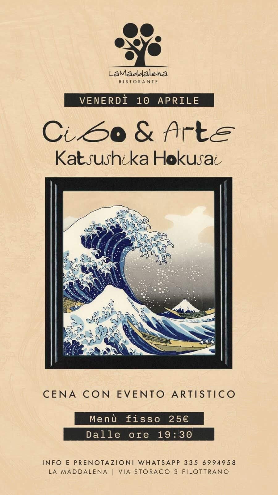 cibo ed arte- Hokusai, un viaggio nell'arte giapponese