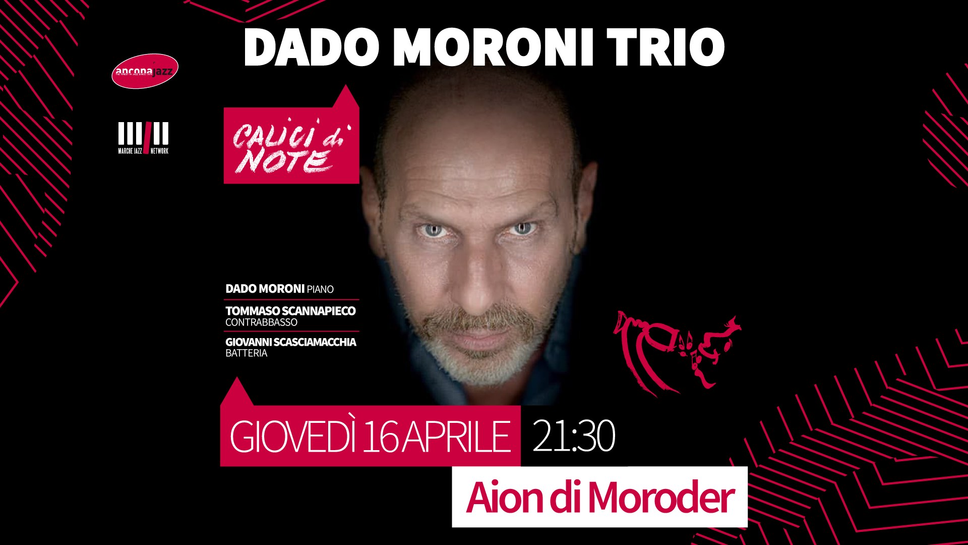 DADO MORONI TRIO | Calici di Note | Tenuta Moroder
