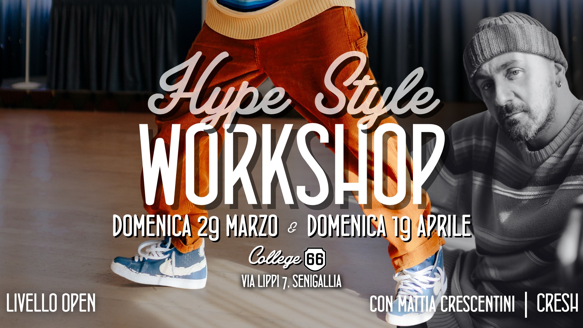 ✨ Hype Style | Workshop con CRESH – Mattia Crescentini ✨