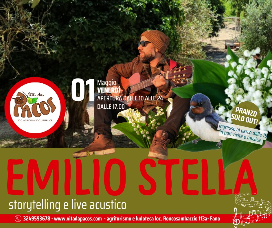 🌿🎶 1 MAGGIO A VITA DA PACOS – MUSICA, NATURA E STORIE 🎶🌿