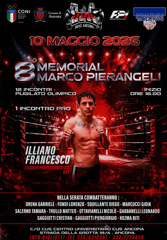 8° Memorial Marco Pierangeli di Pugilato