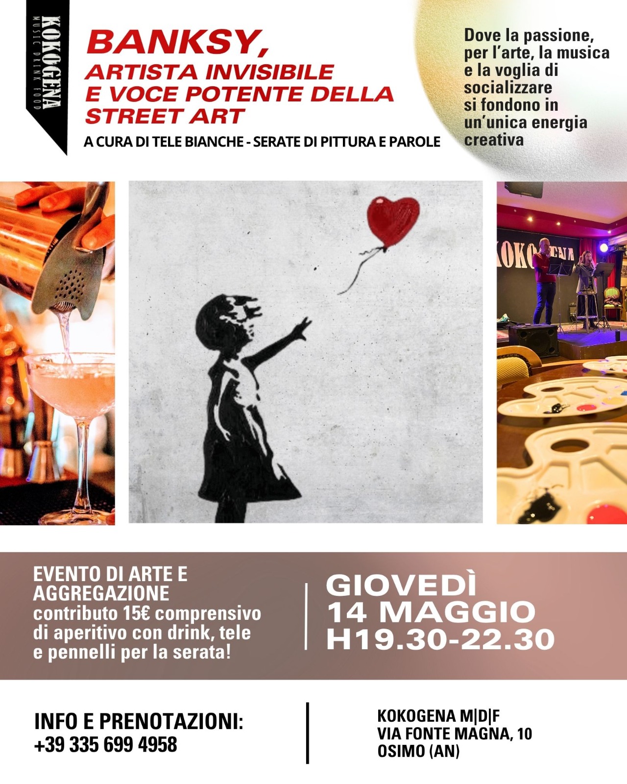 Bansky- aperitivo con l'arte