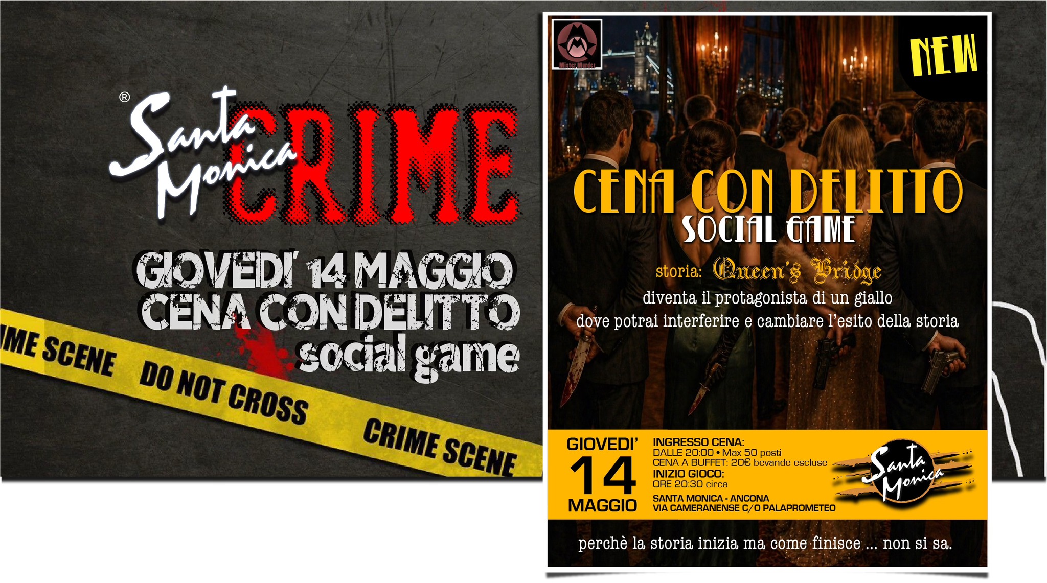 Cena Con Delitto • Social Game • diventa il protagonista di un giallo!