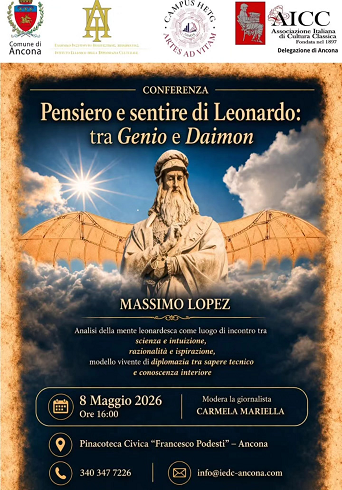 Conferenza Pensiero e sentire di Leonardo: tra Genio e Daimon