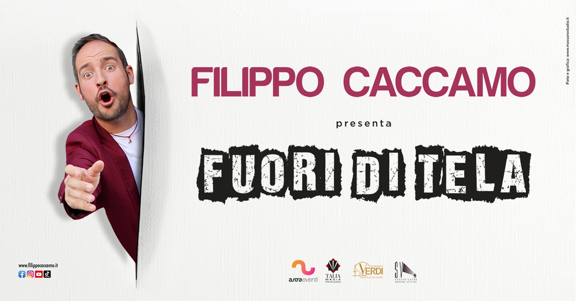 Filippo Caccamo “Fuori Di Tela”  || Teatro delle Muse - Ancona
