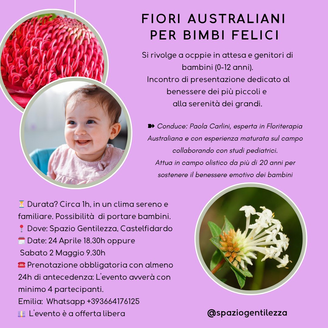 🌸✨ Fiori australiani per Bimbi Felici ✨🌸