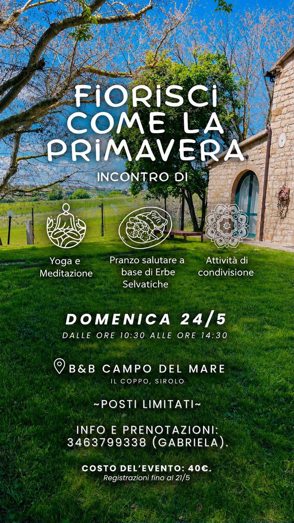 Fiorisci come la primavera. Yoga ed Erbe Spontanee