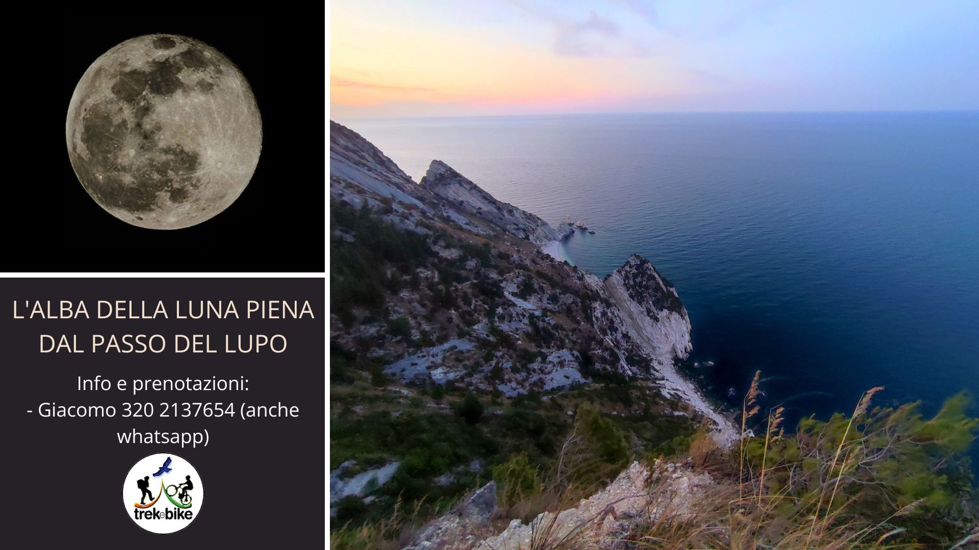 Notti magiche: luna piena dal Passo del Lupo 🌑