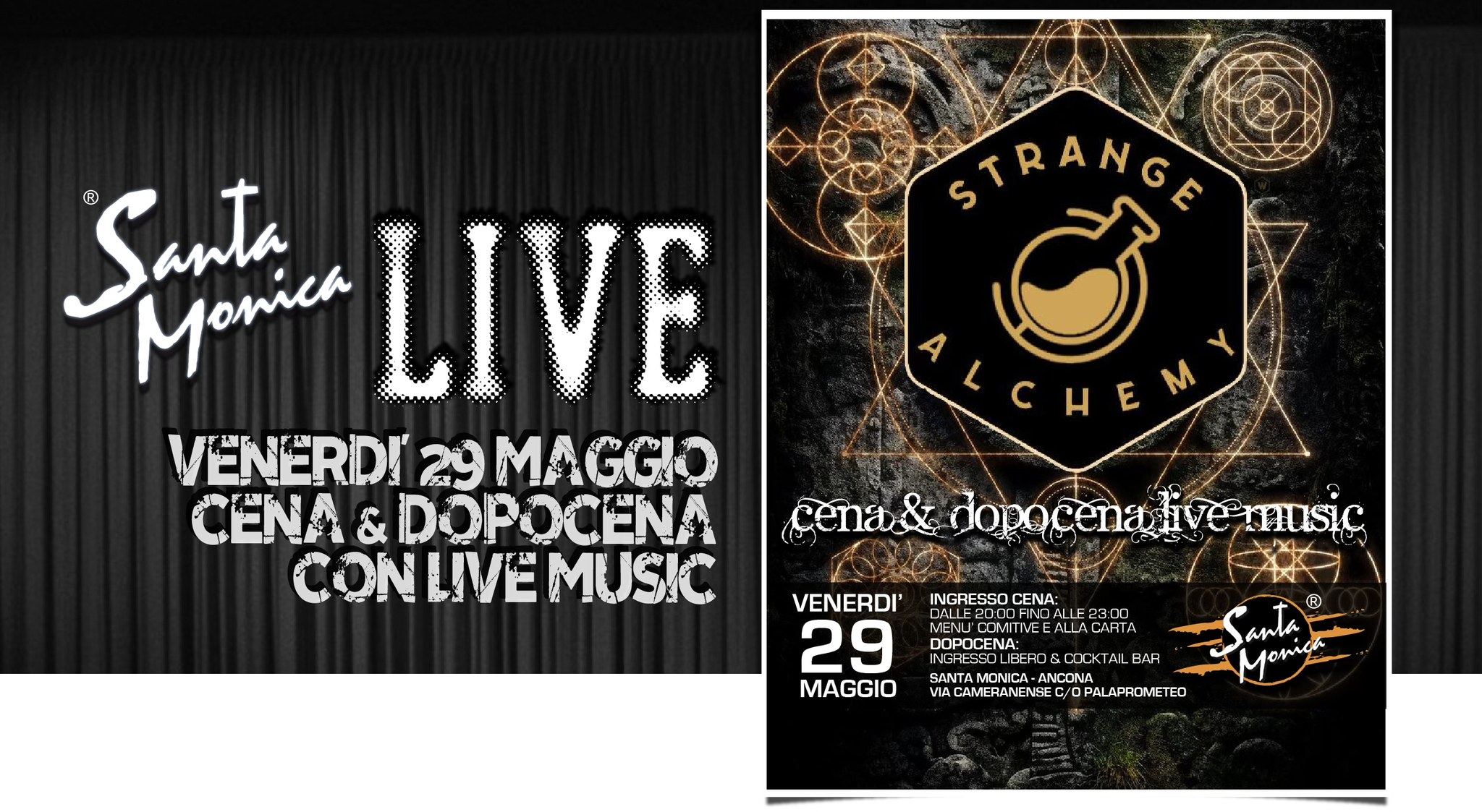 Strange Alchemy • Cena & Dopocena con Live Music