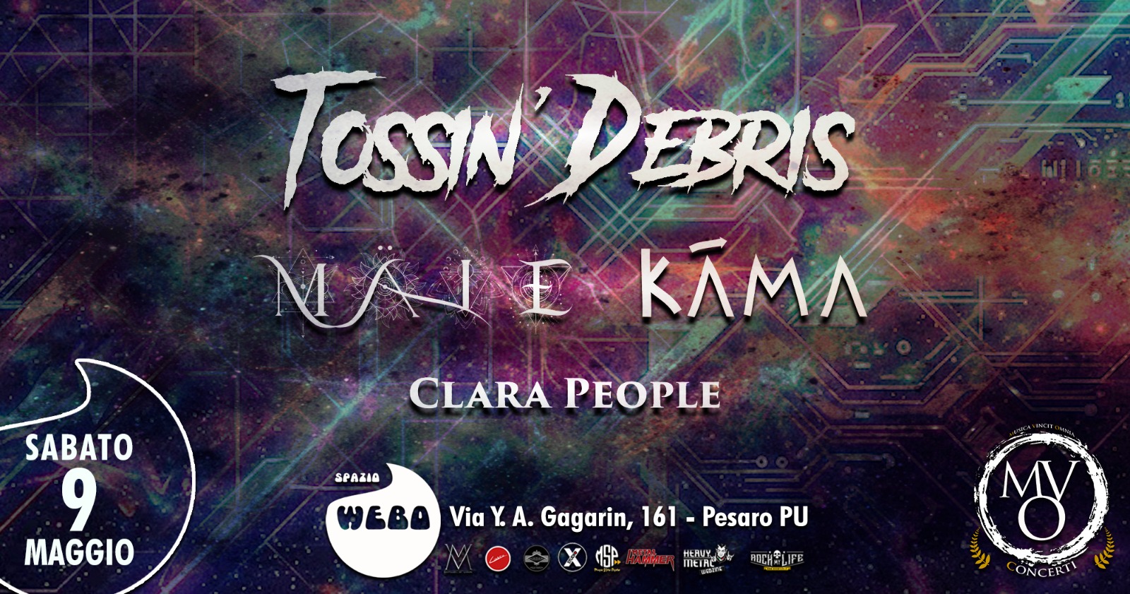 Tossin Debris/Mäle/ Kāma/ Clara People Live Spazio Webo (PU)