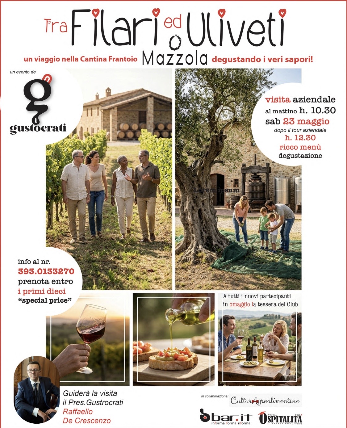 Tra Filari ed Uliveti - Visita alla Cantina Frantoio Mazzola