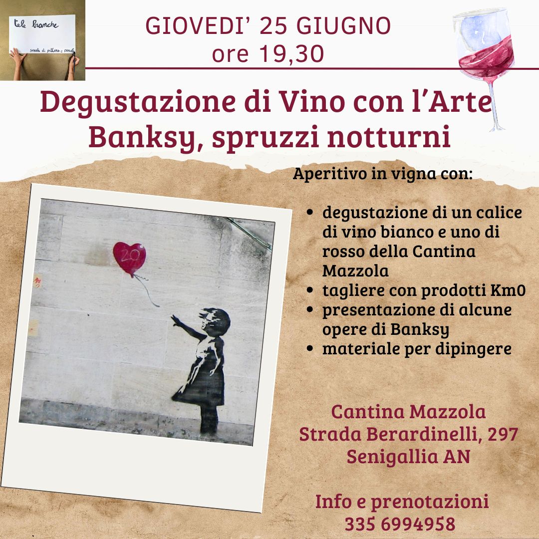 Degustazione con Arte - Banksy, spruzzi notturni