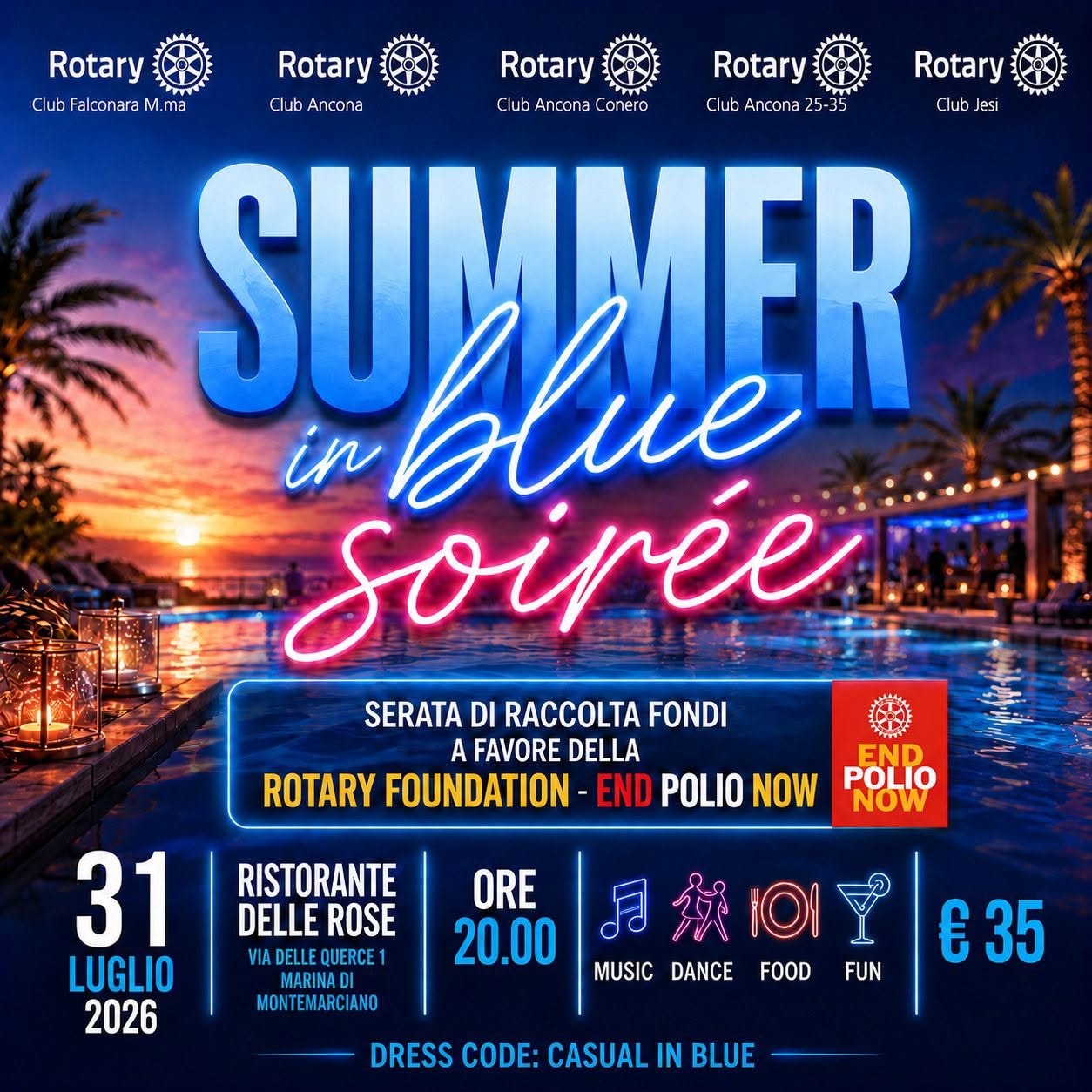 Summer in Blue soirée