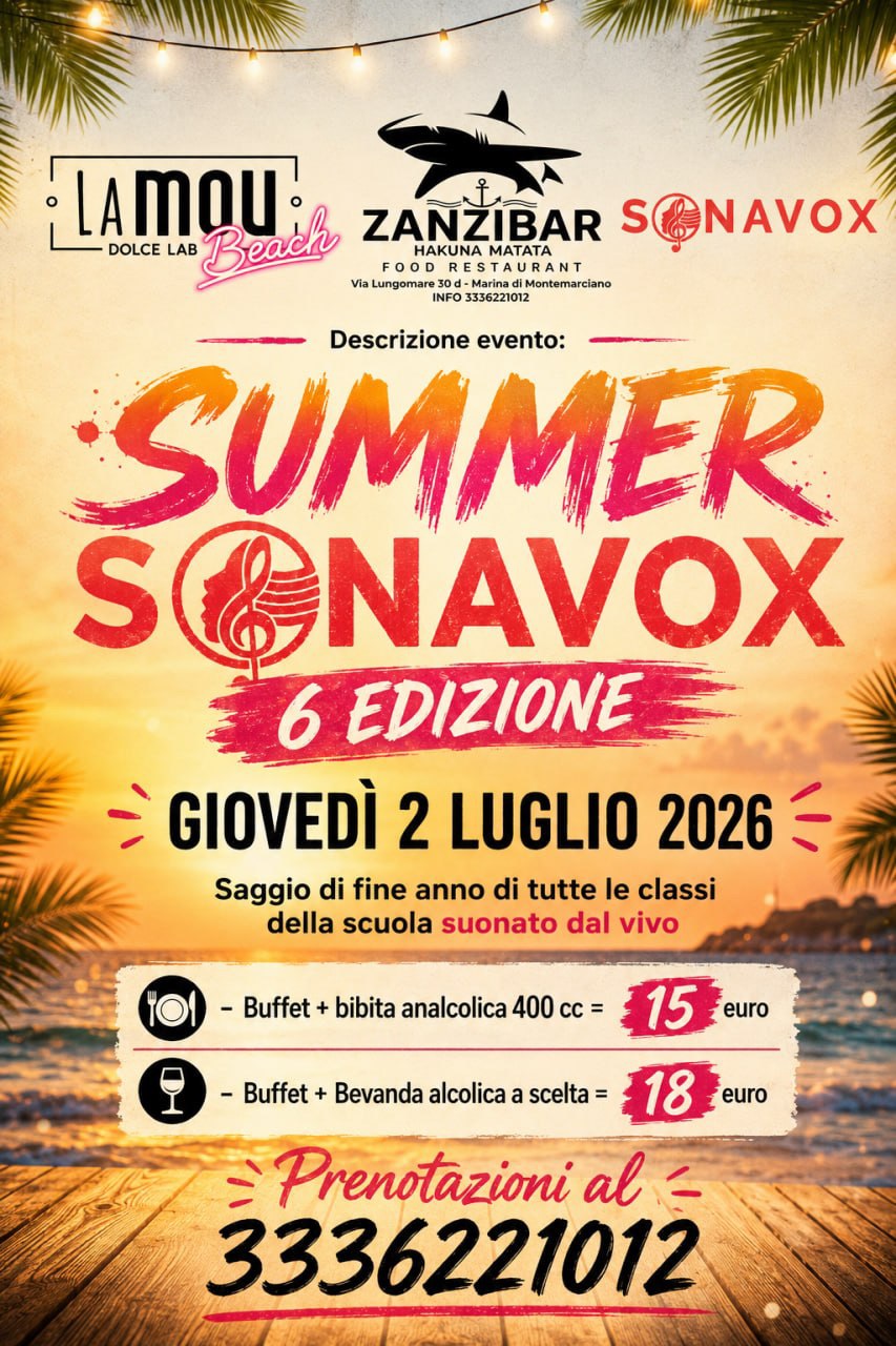 SUMMER SONAVOX 6 EDIZIONE