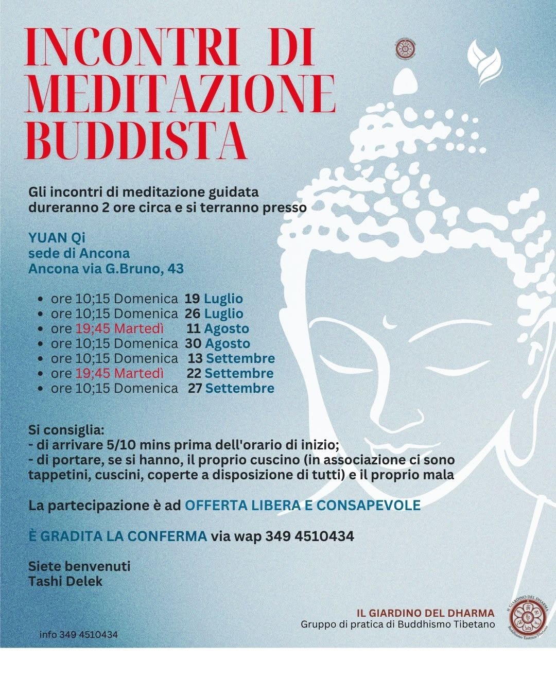 INCONTRI DI MEDITAZIONE BUDDISTA