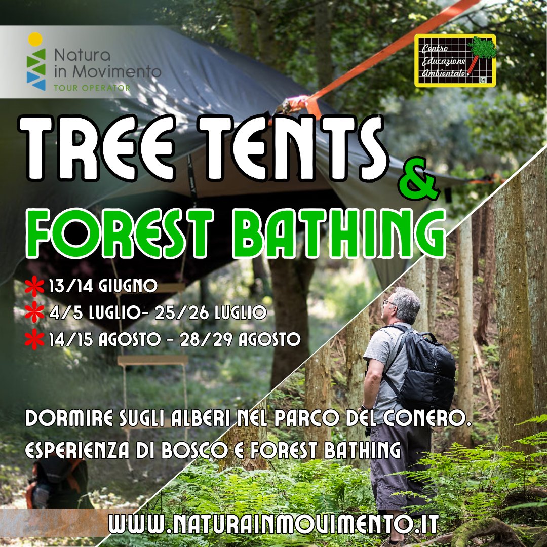 Tree Tents e Forest Bathing nel Parco del Conero