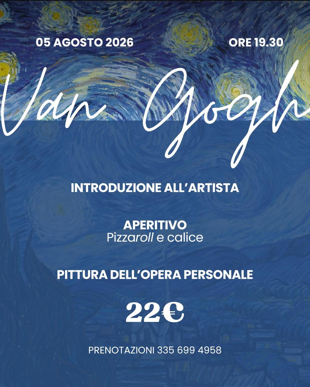 Van Gogh - Pizza sotto le stelle con l'Arte